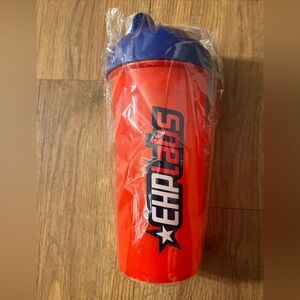 Shaker Bottle Protein Cup with 'EHP Labs Logo in Red Blue White